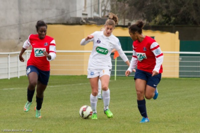 Camille Catala a inscrit les deux premiers buts juvisiens ce dimanche (crédit : FCF Juvisy)