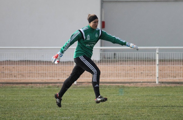 Arianna Criscione, la nouvelle gardienne de l'ASSE, sera titulaire mais n'aura pas la partie aussi facile qu'à Clermont Foot (photo Yoël Bardy) Arianna Criscione, la nouvelle gardienne de l'ASSE, sera titulaire mais n'aura pas la partie aussi facile qu'à Clermont Foot (photo Yoël Bardy)