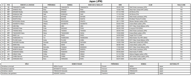 Coupe du Monde 2023 (C) - Le JAPON se cherche un second souffle