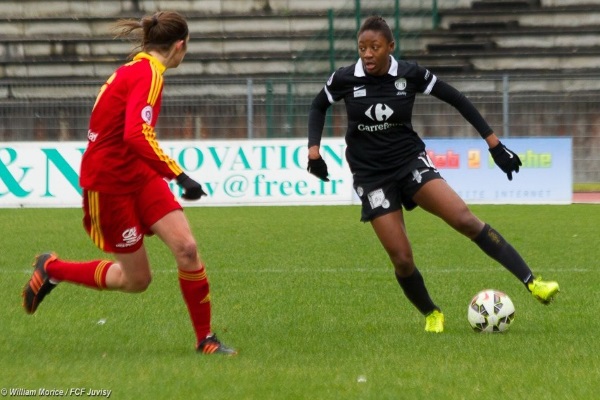 Kadidiatou Diani et l'attaque juvisienne ont attendu une heure pour marquer (photo WM/FCF Juvisy)