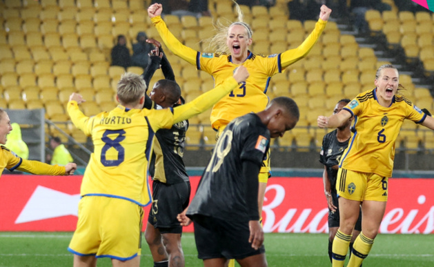 La joie d'Amanda Ilestedt après son succès à la 90e minute (photo FIFA WWC) La joie d'Amanda Ilestedt après son succès à la 90e minute (photo FIFA WWC)
