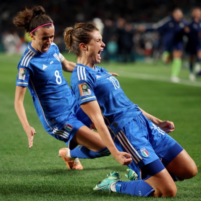 La joie de la remplaçante décisive Girelli (photo FIFA WWC) La joie de la remplaçante décisive Girelli (photo FIFA WWC)