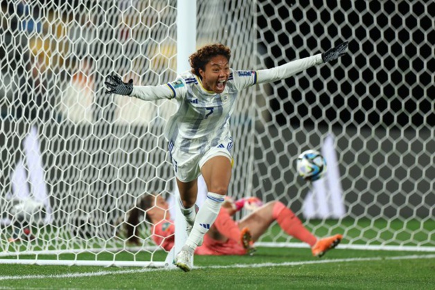 La joie de Sarina Bolden (photo FIFA WWC) La joie de Sarina Bolden (photo FIFA WWC)