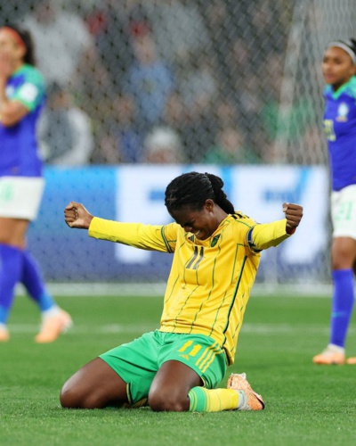 Bunny Shaw célèbre la qualification Bunny Shaw célèbre la qualification