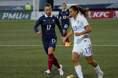 Gaëtane Thiney et Tobin Heath Gaëtane Thiney et Tobin Heath