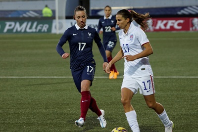 Gaëtane Thiney et Tobin Heath