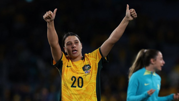 Sam Kerr blessée depuis le début du tournoi a fait son retour (photo FIFA WWC) Sam Kerr blessée depuis le début du tournoi a fait son retour (photo FIFA WWC)