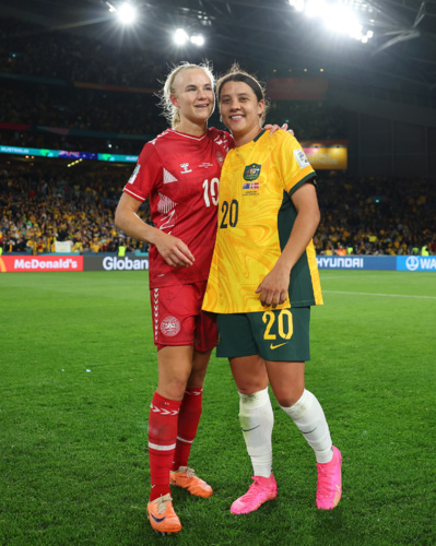 Pernille Harder et Sam Kerr (photo FIFA WWC)
