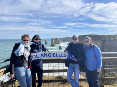 Les supporters d'OL Ang'Elles ont allié tourisme et Coupe du Monde (twitter)