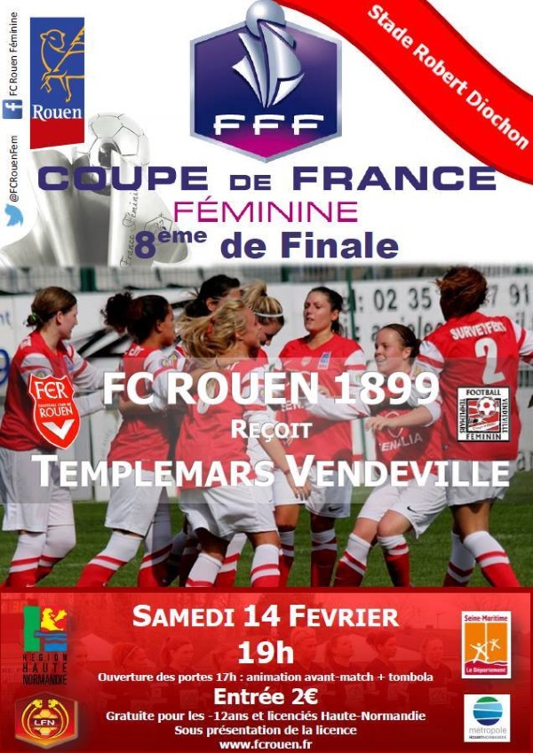 Coupe de France (Huitièmes de finale) - Le programme