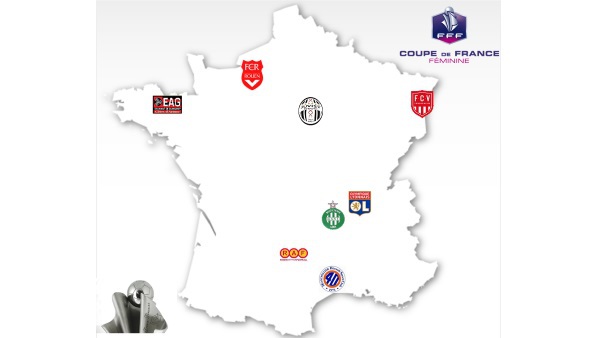 Coupe de France - MONTPELLIER - JUVISY et LYON - GUINGAMP en quarts