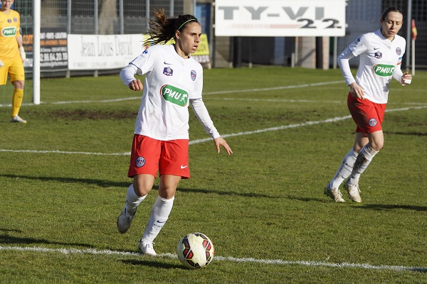 Jessica D'Houara d'Hommeaux compte sur une réaction du PSG pour l'affiche face à Lyon (photo S Duret) Jessica D'Houara d'Hommeaux compte sur une réaction du PSG pour l'affiche face à Lyon (photo S Duret)