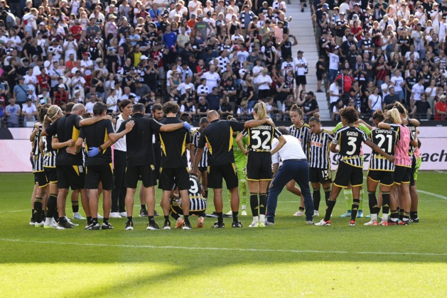 Les joueuses de la Juventus ont cédé à Frankfurt (photo Juventus) Les joueuses de la Juventus ont cédé à Frankfurt (photo Juventus)