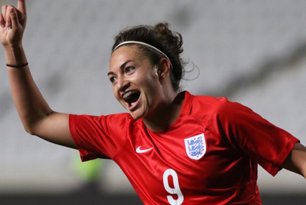 Triplé pour Jodie Taylor avec l'Angleterre (photo FA)