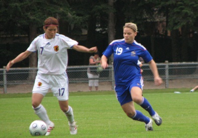 Août 2009, Le Sommer face au Japon (photo Sébastien Duret)