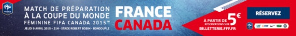 Bleues - FRANCE - CANADA le 9 avril à Bondoufle, réservez vos billets