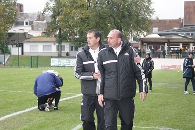 C. Rioust et R. Devienne, coachs arrageois (photo Christophe Grès)