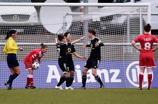 Kozue Ando a inscrit le premier but (photo UEFA)