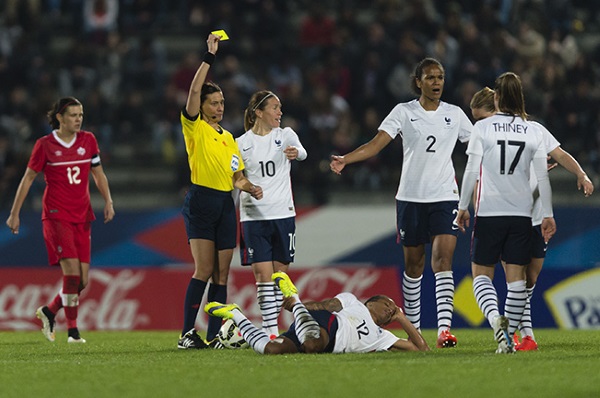 Wendie Renard et les Bleues ont vécu un match engagé (photo Gilles Laurent/LMP)