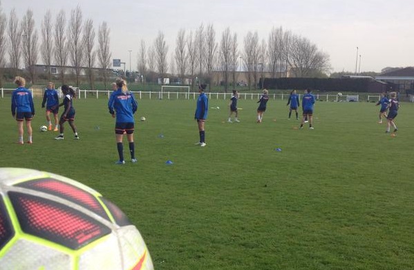 Montpellier, ce jeudi soir lors de sa première séance d'entraînement (photo MHSC)