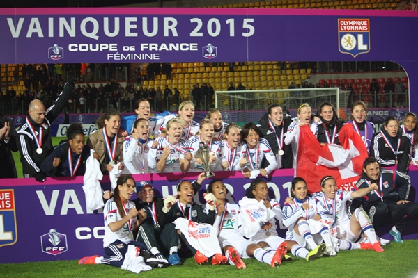 Les Lyonnaises réussissent un quatrième doublé Coupe Championnat consécutif (photo Sébastien Duret)