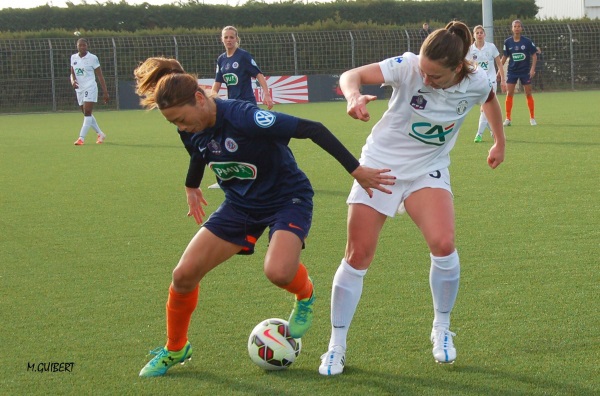 Utsugi et Thiney se retrouvent après la dernière opposition en Coupe de France (photo Marie Guibert)