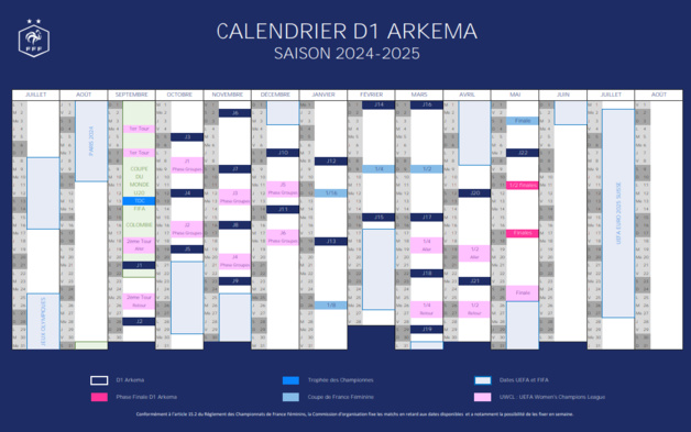 #D1Arkema - Calendrier 2024-2025 : reprise le 21 septembre #D1Arkema - Calendrier 2024-2025 : reprise le 21 septembre