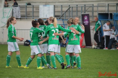 Les Vertes ont dominé Soyaux sur le score de deux buts à zéro (Photo Facebook ASSE Féminines)