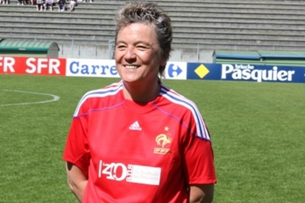 L'ancienne internationale A et sélectionneure lors des 40 ans du football féminin (photo Sébastien Duret)