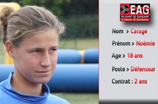 D1 - Noémie CARAGE de LYON à GUINGAMP