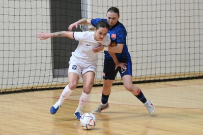 La capitaine Atamaniuk disputait son 6e match international (photo Futsal Slovakia)