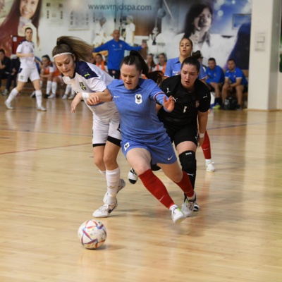 Faustine Pellegry a inscrit un but (photo futsal love Serbia) Faustine Pellegry a inscrit un but (photo futsal love Serbia)
