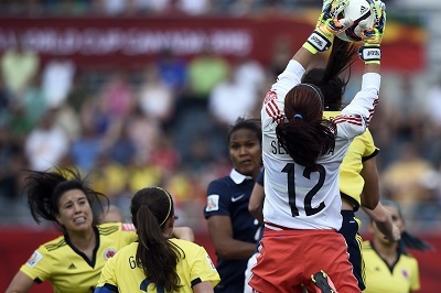 La gardienne colombienne omniprésente (photo FIFA) La gardienne colombienne omniprésente (photo FIFA)