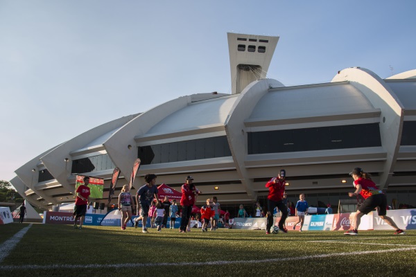 Le stade olympique vu de dehors