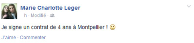 D1 - MONTPELLIER fait signer Marie-Charlotte LEGER, et prolonge DAUGHETEE et TORRENT D1 - MONTPELLIER fait signer Marie-Charlotte LEGER, et prolonge DAUGHETEE et TORRENT