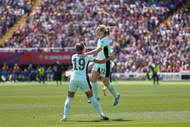 Erin Cuthbert offre la victoire à Chelsea (photo UEFA.com) Erin Cuthbert offre la victoire à Chelsea (photo UEFA.com)