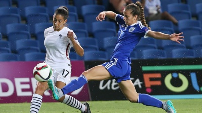 Clara Matéo a marqué le premier but (photo IFA) Clara Matéo a marqué le premier but (photo IFA)