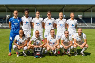 Les Juvisiennes lors de leur premier match de la saison (photo FCF Juvisy/W Morice) Les Juvisiennes lors de leur premier match de la saison (photo FCF Juvisy/W Morice)