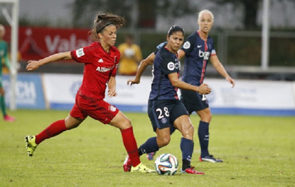 Les Parisiennes n'ont pas été assez percutantes en attaque (photo PSG)