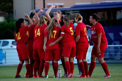 Les Albigeoises lors du dernier match face à Toulouse (photo club) Les Albigeoises lors du dernier match face à Toulouse (photo club)