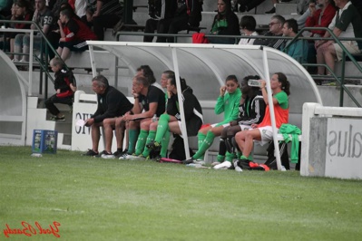 Hervé Didier à gauche et le banc stéphanois (photo Yoël Bardy)