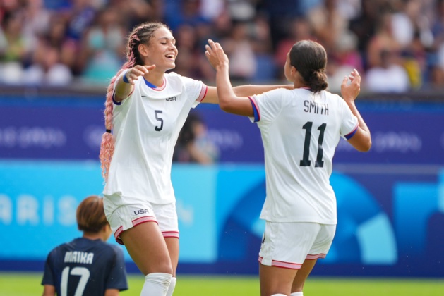 Trinity Rodman offre la qualification aux USA (photo US Soccer) Trinity Rodman offre la qualification aux USA (photo US Soccer)