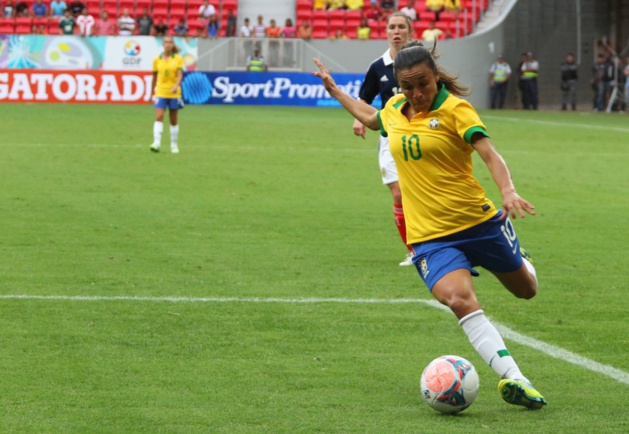 Après le match à Gerland, le Brésil et Marta seront au Havre (photo CBF) Après le match à Gerland, le Brésil et Marta seront au Havre (photo CBF)