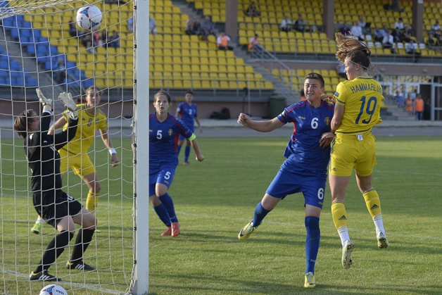 Le troisième but suédois face à la Moldavie (photo SVF) Le troisième but suédois face à la Moldavie (photo SVF)