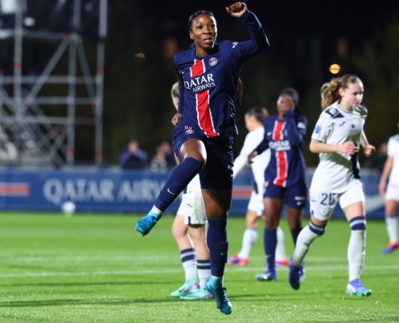 La joie de Grace Geyoro pour le 2-0 (photo PSG) La joie de Grace Geyoro pour le 2-0 (photo PSG)