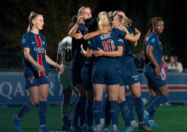 Les Parisiennes remportent le derby (photo PSG) Les Parisiennes remportent le derby (photo PSG)