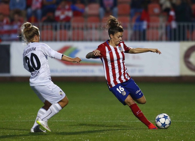María León et l'Atletico ont comblé les deux buts de retard en Russie (photo Alex Martin) María León et l'Atletico ont comblé les deux buts de retard en Russie (photo Alex Martin)