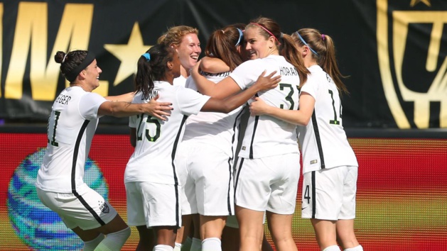 Horan, impliquée sur le deuxième but avec la sélection américaine (photo Orlando Sentinel) Horan, impliquée sur le deuxième but avec la sélection américaine (photo Orlando Sentinel)