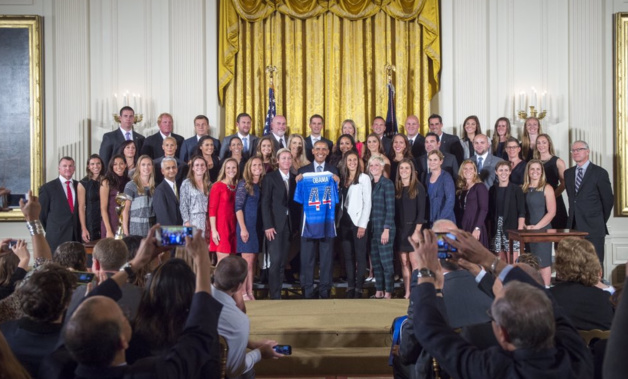 USA - Abby WAMBACH annonce la fin de sa carrière à la Maison Blanche USA - Abby WAMBACH annonce la fin de sa carrière à la Maison Blanche