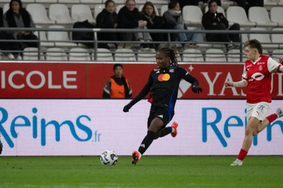 Doublé de Dumornay (photo Damien LG/OL) Doublé de Dumornay (photo Damien LG/OL)